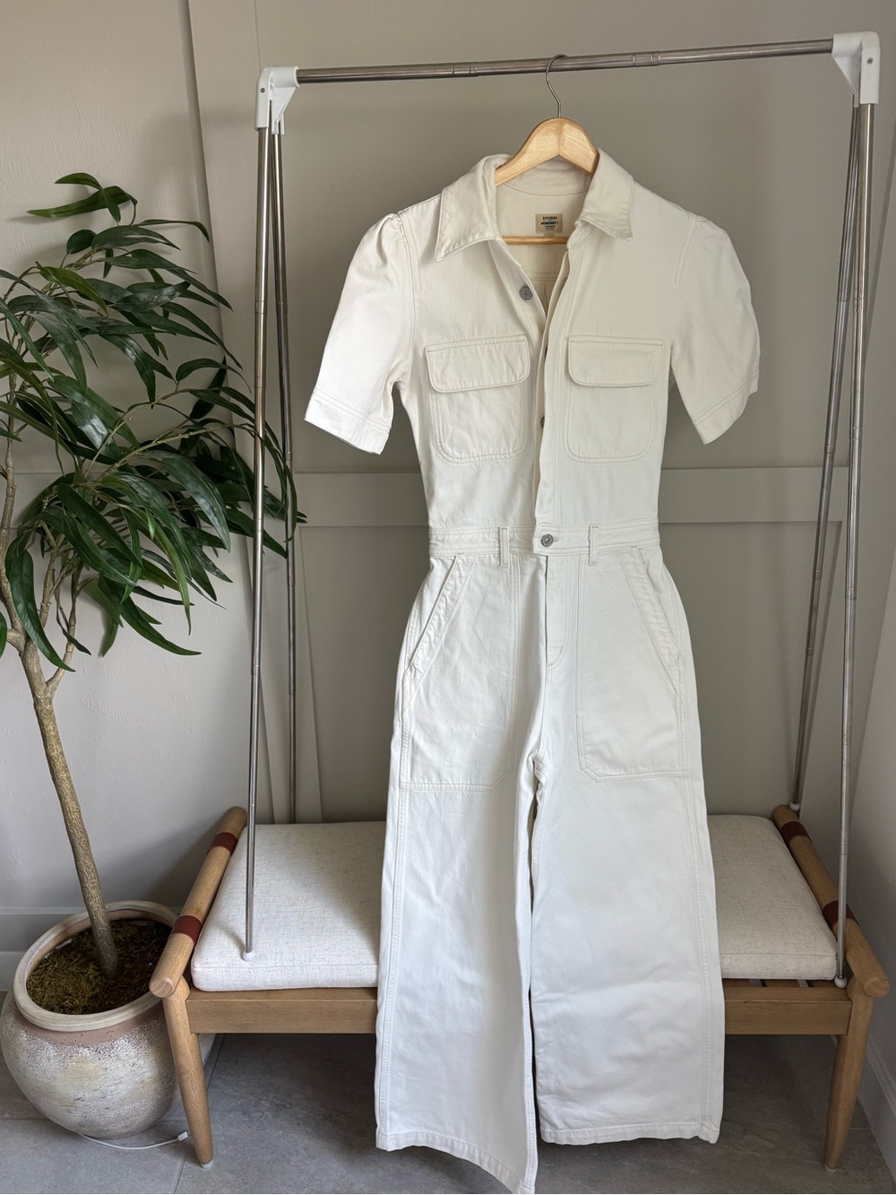 Citizens of Humanity Milky Willow Denim Jumpsuit- Size 4